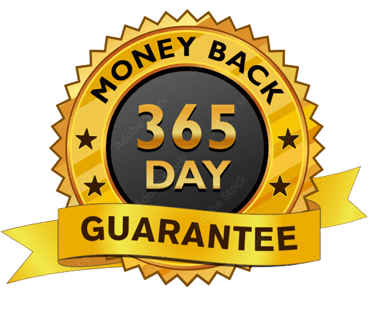 GRS Ultra 365-day money-back guarantee seal